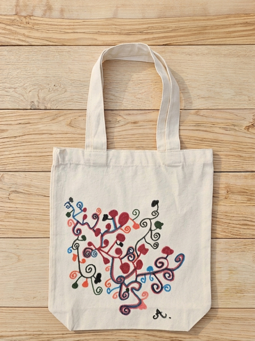 Sacoșă bumbac - Model Floral #002